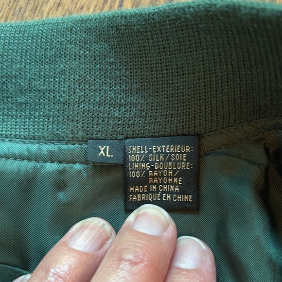 Bobby Jones Masters collection sz XL washable silk green pullover - Picture 8 of 8